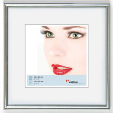 walther design KS220H Galeria picture frame, 8 x 8 inch (20 x 20 cm), silver