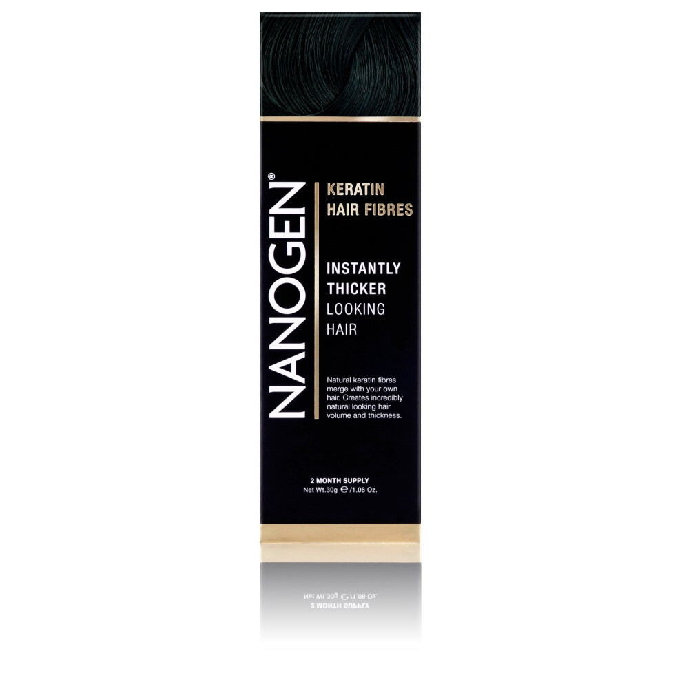 Nanogen Keratin Thickening Hair Fibres, 30 G, Black