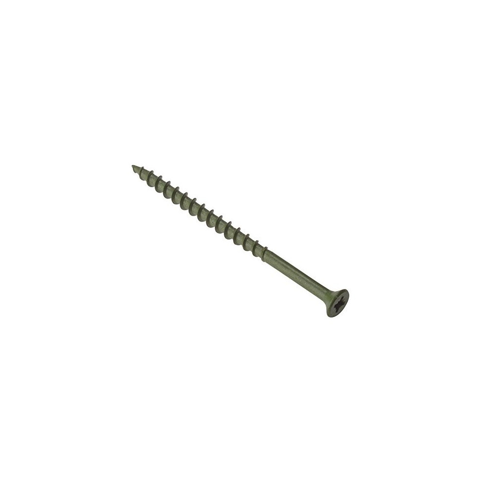 Forgefix DS4575 Pozidriv Decking Screw - Green Anti-Corrosion Item in hand is Size: 4.5 x 75mm, Pack of :200