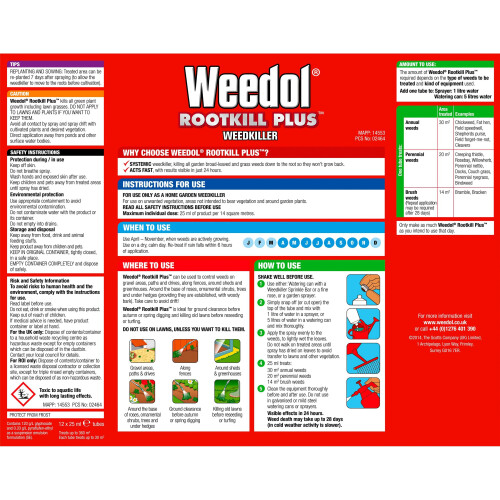 Weedol Weedol Rootkill Plus Tubes Carton (12 Tubes) 1