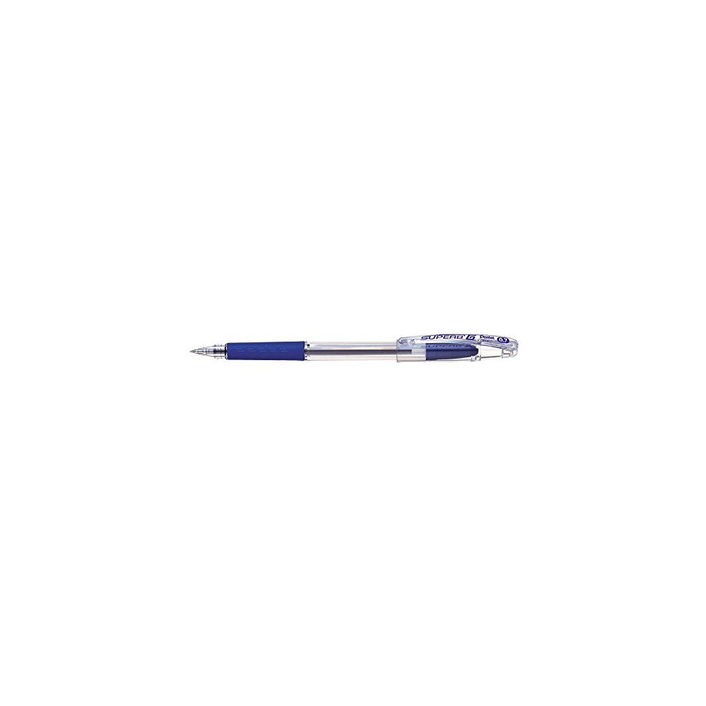 Pentel Recycology 0.7mm Superb Grip Ballpoint Pen - Blue (Pack of 12)