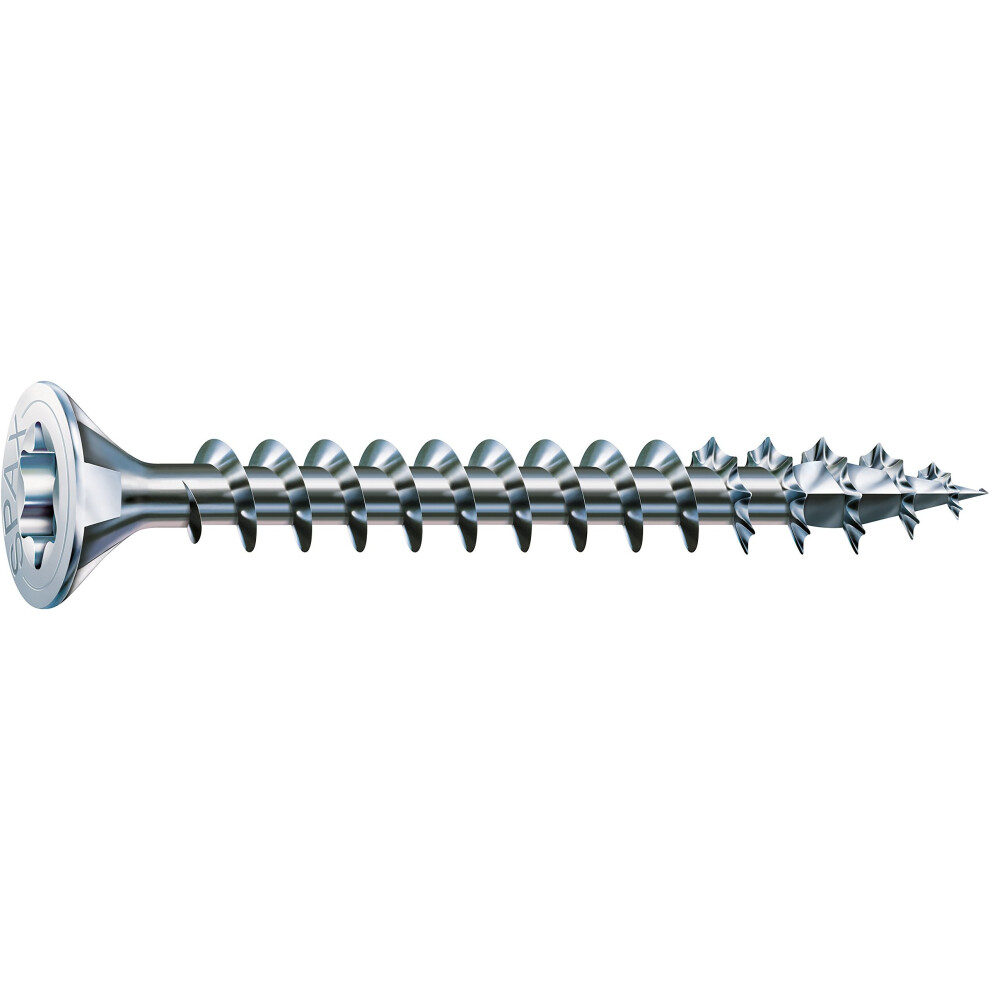 Spax 4CUT 1191010500805 Universal screw, T-Star Plus Countersunk Head With Full Thread, Zinc Plated, Blank A2J