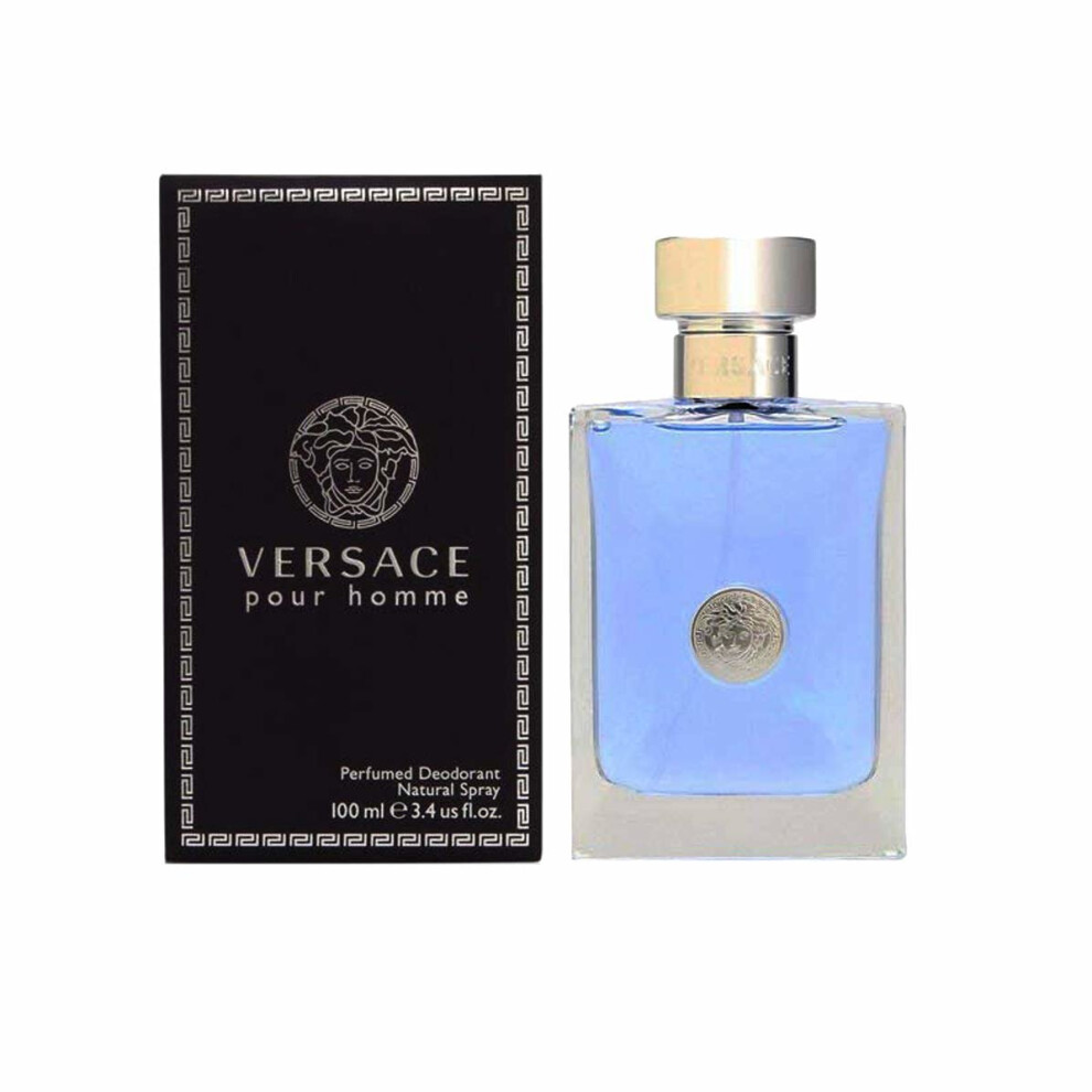 Versace Pour Homme Deodorant Spray For Men, 100 ml