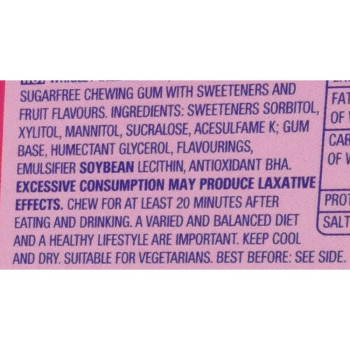 Wrigley's Extra Bubblegum Flavour Sugarfree Chewing Gum 14 Pieces x 12 2