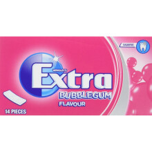 Wrigley's Extra Bubblegum Flavour Sugarfree Chewing Gum 14 Pieces x 12
