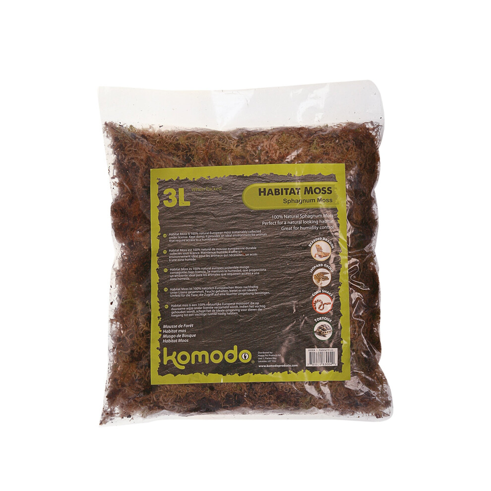 Komodo Habitat Moss, 3 Litre