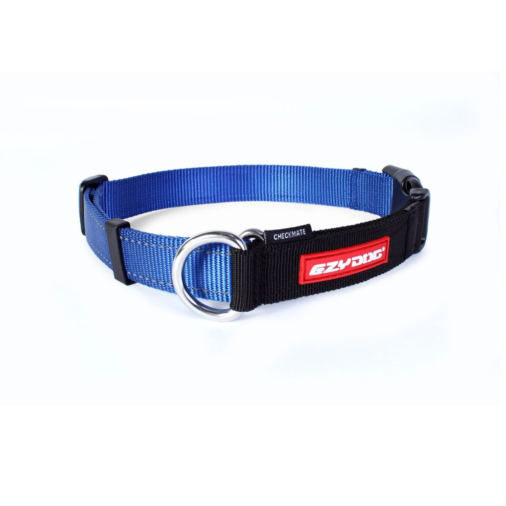 Ezydog Checkmate Collar, Large, Blue