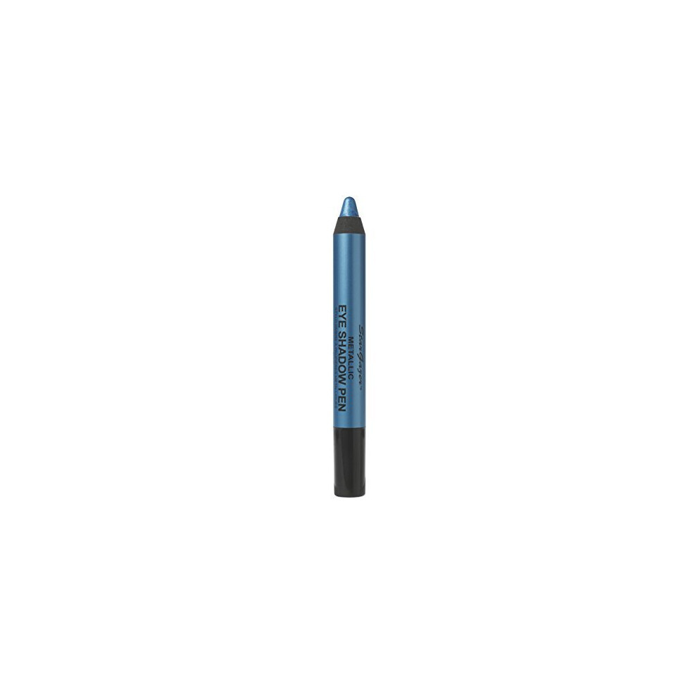 Blue metallic eye shadow pen. Blendable soft strong metallic eye colour