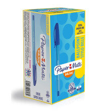 PaperMate InkJoy 100 CAP Ball Pen with 1.0 mm Medium Tip - Blue, Pack of 50