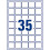 Avery Self-Adhesive Square Product/QR Code Labels, 35 Labels Per A4 Sheet 3