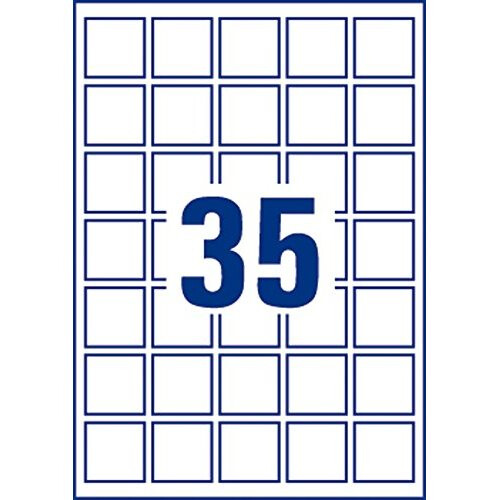 Avery Self-Adhesive Square Product/QR Code Labels, 35 Labels Per A4 Sheet 2