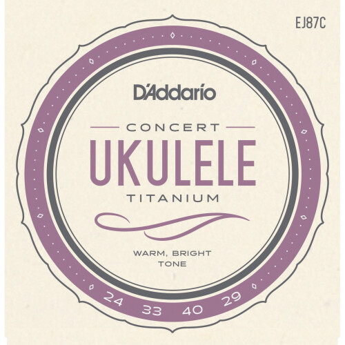 D'Addario EJ87C Tytanowe struny do ukulele