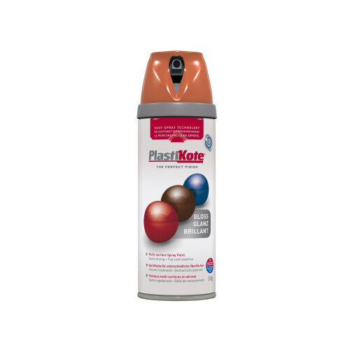 PlastiKote Plasti-kote 21106 400ml Premium Spray Paint Gloss - Orange
