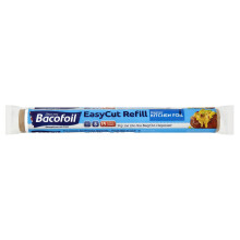 Bacofoil EasyCut Kitchen Foil Refill, High Quality, Versatile, Tear-Resistant, Bacofoil Refillable EasyCut Kitchen Foil Dispenser compatible, 30cm...