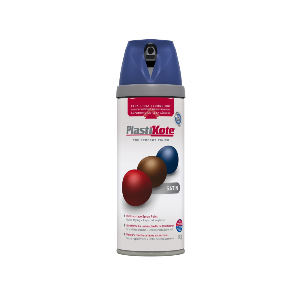 Plasti-kote 22111 400ml Premium Spray Paint Satin - Night Navy