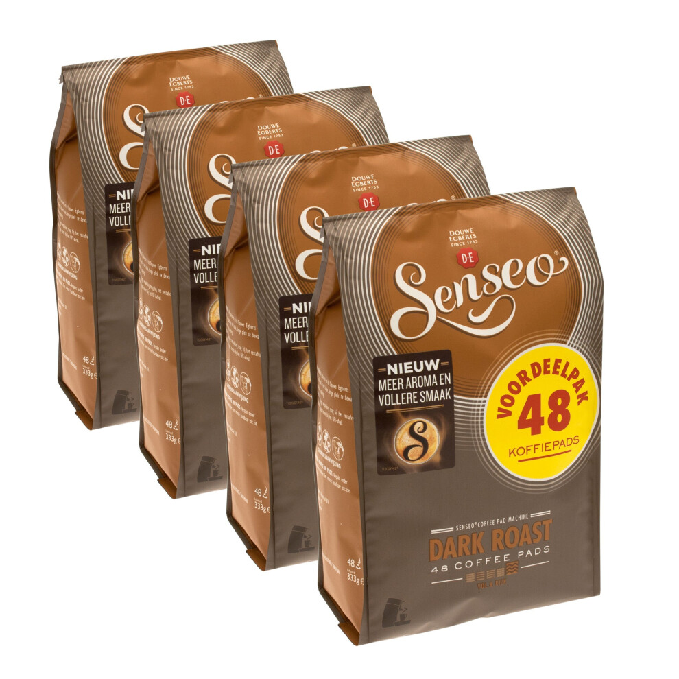 Isdp Senseo Roast Coffee Pods - Pack Of 4 (4 X 48) - Code C-1 Dark