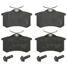 febi bilstein 16488 brake pads with screws (Set of 4) (rear axle)