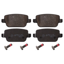 febi bilstein 16642 brake pads with screws (Set of 4) (rear axle)