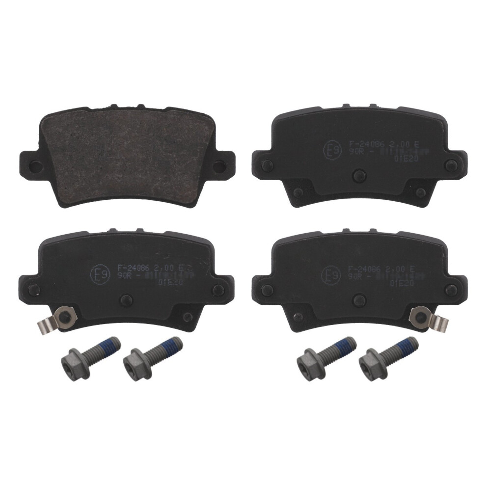 febi bilstein 16801 brake pads with screws (Set of 4) (rear axle)