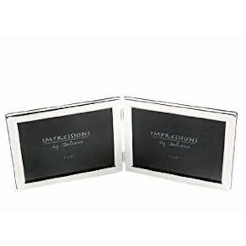 Deluxe 7x5" Double Silver Plated Frame - Landscape