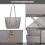 Miss Lulu (Light Grey 1642) Women's Adjustable PU Leather Shoulder Bag 2