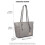 Miss Lulu (Grey 1642) Women's Adjustable PU Leather Shoulder Bag 2