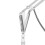 Anglepoise Anglepoise Original 1227 Desk Lamp - Bright Chrome with White/Black Cable Braid 6