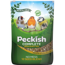 Peckish Complete All Season No Mess Wild Bird Seed Mix, 12.75 kg - Calvita Nutrient Blend, All Year, No Mess, for Seed Feeders or Ground - C-60050105