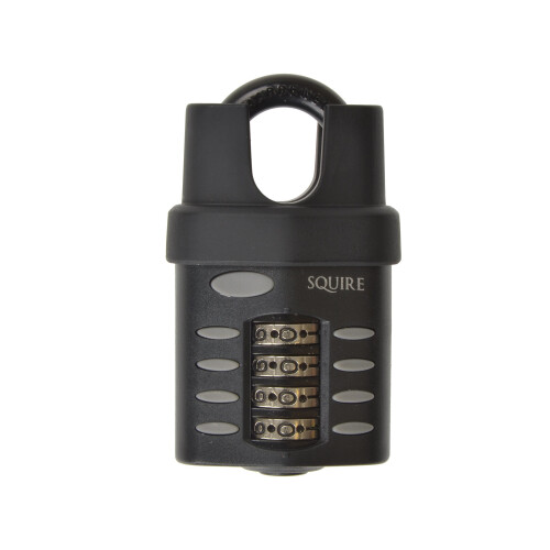 Squire Squire CP40CS 38mm Push Button Combination Padlock Closed Shackle with Recoding Instructions
