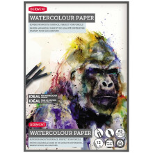 Derwent A5 Watercolour Paper Pad,Multicolor, 12 Sheets