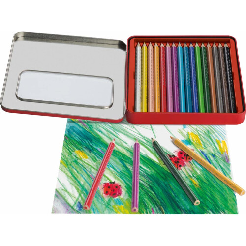 Faber-Castell Faber - Castell Jumbo Grip Colour Pencils Tin 1
