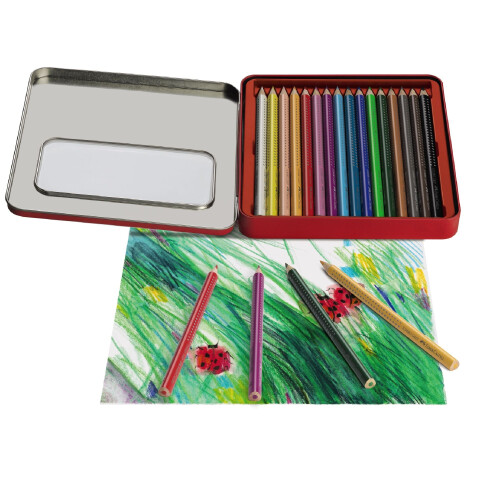 Faber-Castell Faber - Castell Jumbo Grip Colour Pencils Tin 2