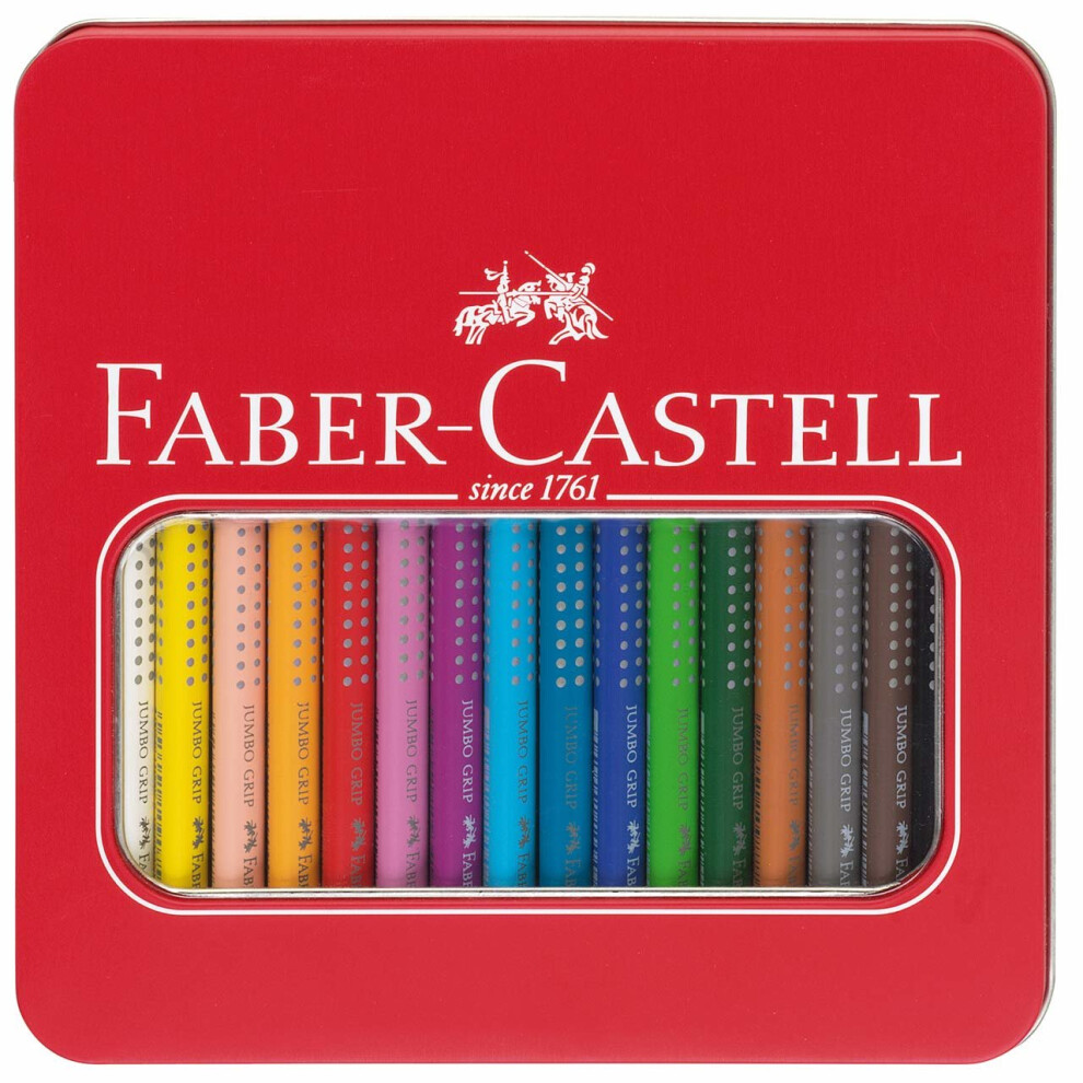 Faber-Castell Faber - Castell Jumbo Grip Colour Pencils Tin