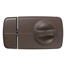 Abus 532689 7010 B Additional Door Lock with Rotating Knob Handle, Brown