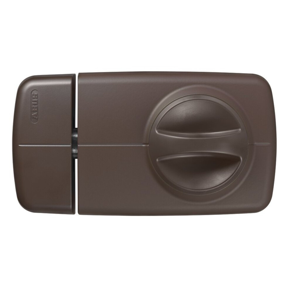 Abus 532689 7010 B Additional Door Lock with Rotating Knob Handle, Brown