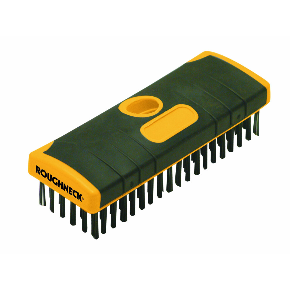 Roughneck 52060 200mm Heavy-Duty Scrub Brush Soft Grip