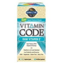 Garden of Life Vitamin Code Raw Vitamin E (60 Ultra Zorbe Vegan Capsules)