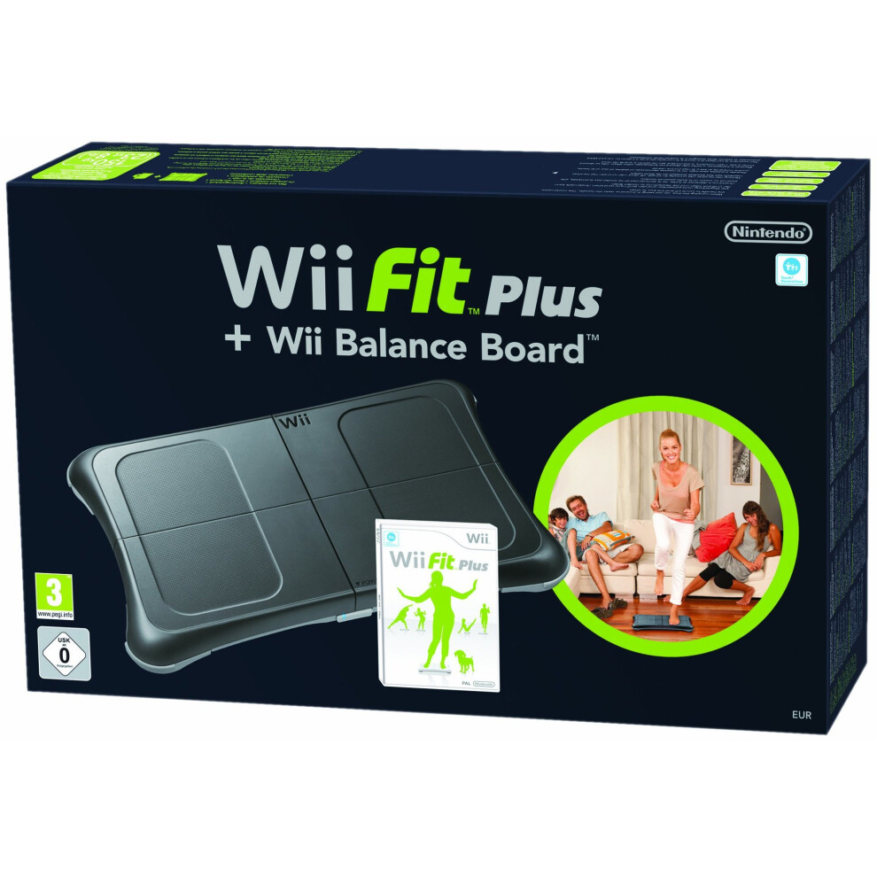 Nintendo Wii Fit Plus with Balance Board - Black (Wii)