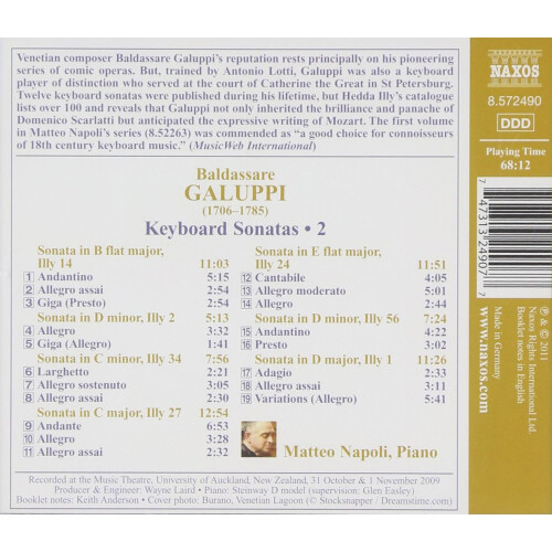 Galuppi: Keyboard Sonatas Volume 2 1