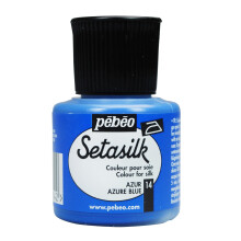 Peinture sur soie - Pébéo - SetaSilk - 45 ml - Couleur Azur - Peinture textile