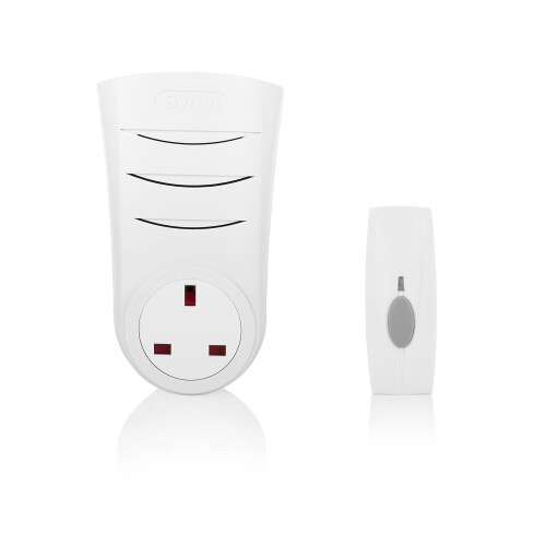 Byron BY103 Wireless plug-in doorbell kit – 125 m range – LED light ...