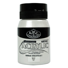 Royal & Langnickel RAA-5140 Essentials 500ml Acrylic Paint - Silver