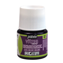 Pintura em vidro V160 efeito brilhante - 45 ml Pintura para vidro à base de água V160, - Capacidade: 45ml - Cor: Violeta