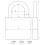 Abus ABUS 64TI/45 45mm Titalium Padlock 5