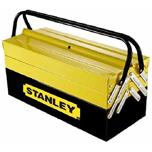 STANLEY Caja de herramientas de metal de 5 compartimentos STANLEY