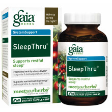Gaia Herbs, SleepThru, 60 Vegane Flüssig-Phyto-Kapseln