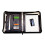 Monolith A4 Leather Conference Folder Zipped - Black 2