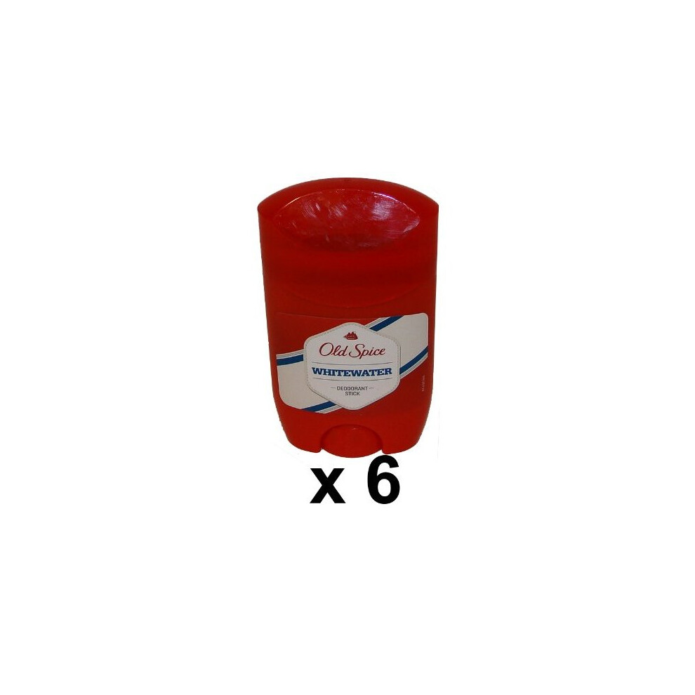 Old Spice Whitewater Deodorant Stick, 50 ml, Pack of 6