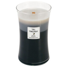 Woodwick Warm Woods Trilogy Candle, Grey, Large
