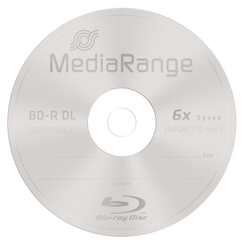 MediaRange BD-R 50GB MR507 Single Side, Double Layer 1
